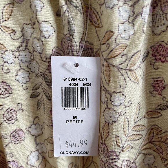 Old Navy Women MP Cottagecore Prairie Waist Defined Puff Sleeve Maxi Dress NWT - Picture 10 of 12